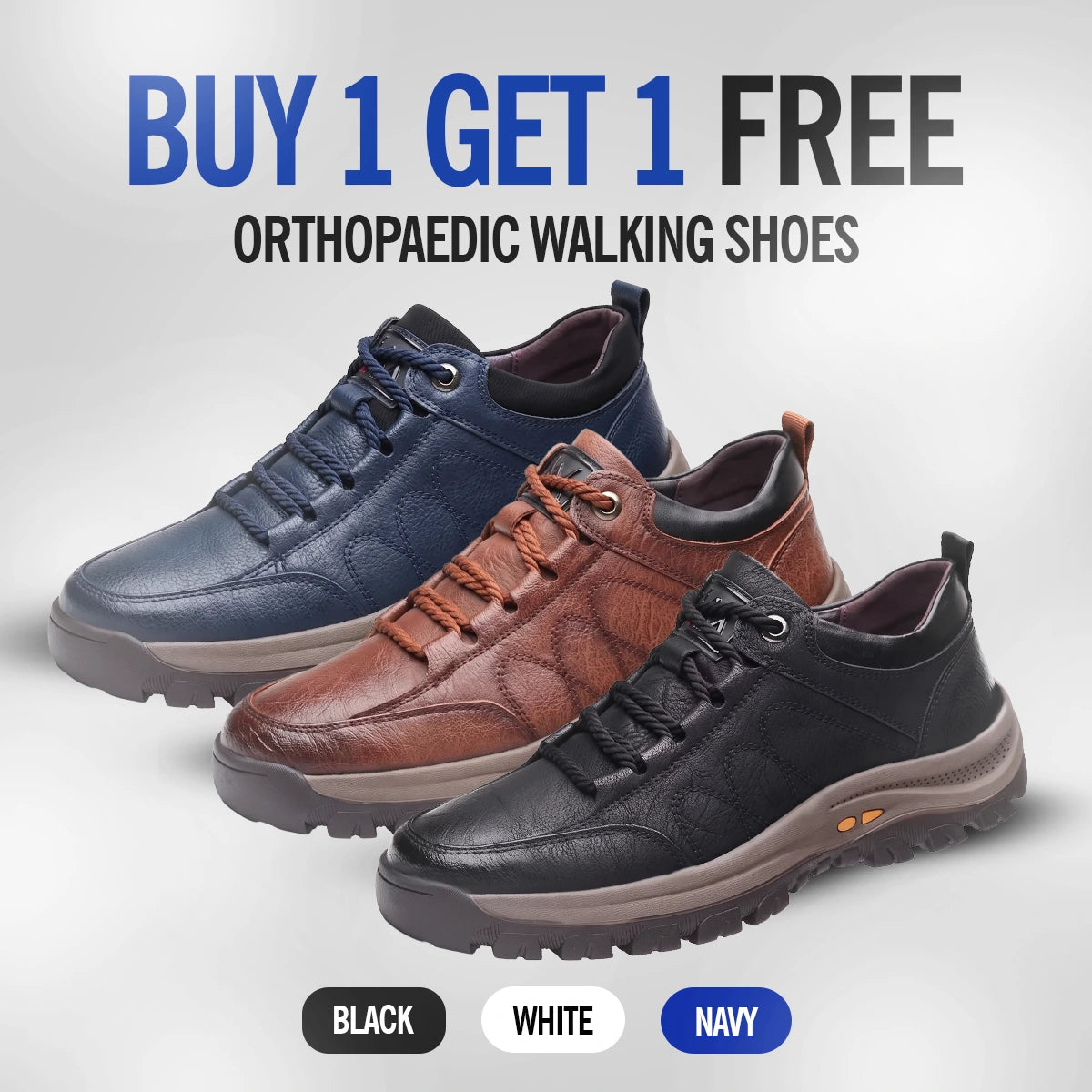 Buy 1 Get 1 Free – OrthoPlush Ergonomic Arch Support Shoes