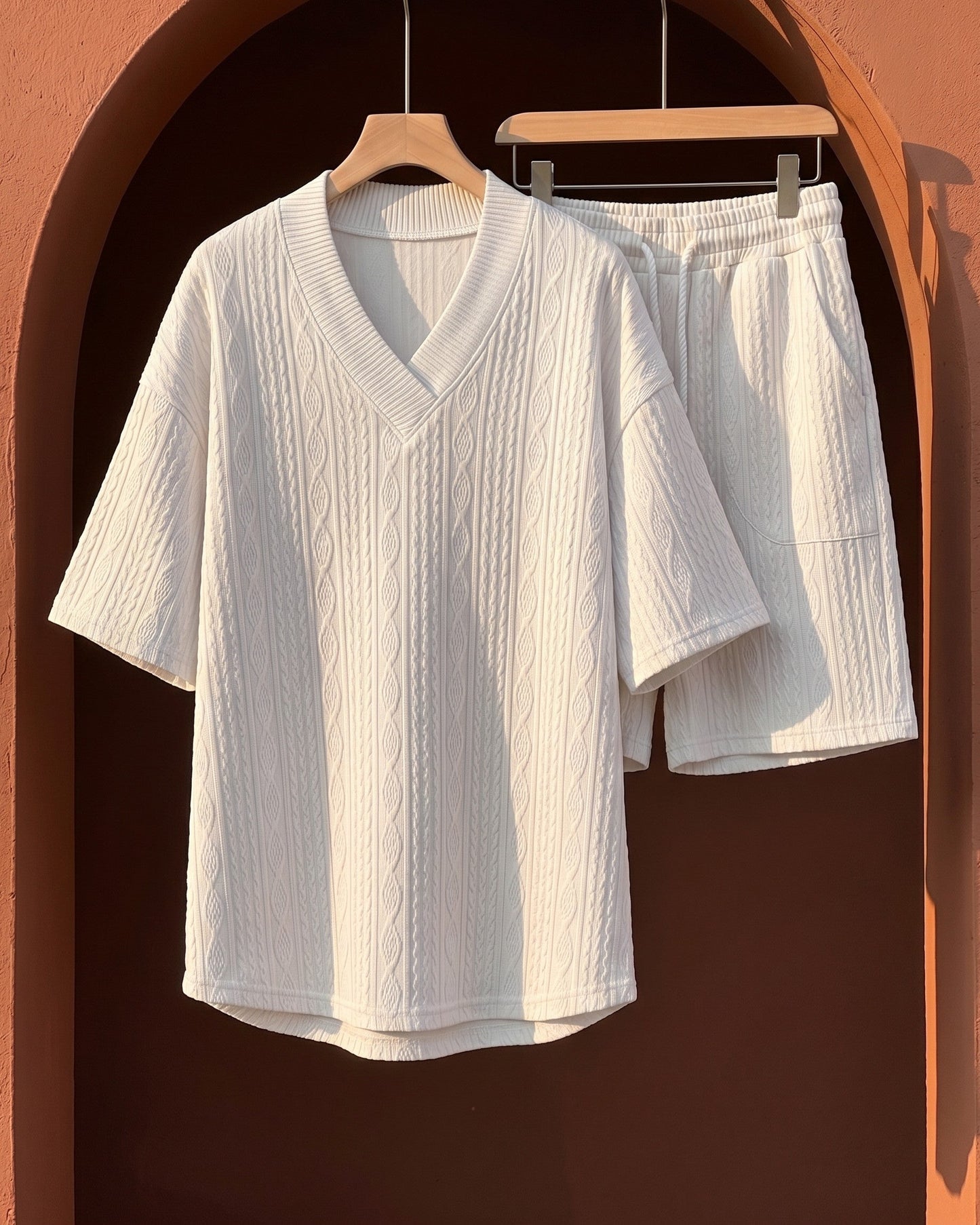 Virgilio Cable-Knit Matching Set