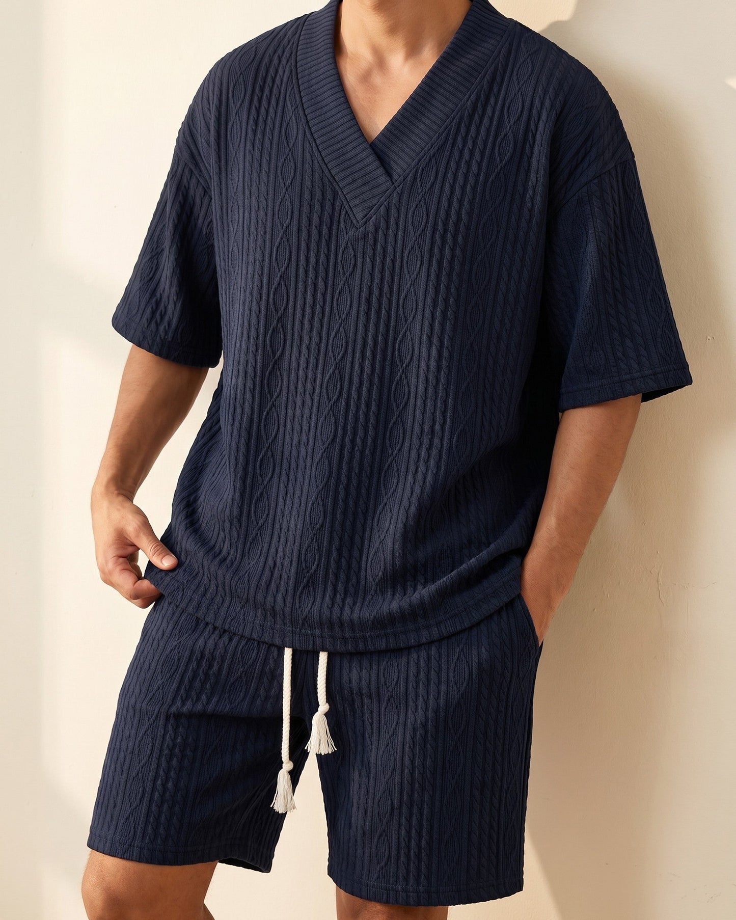Virgilio Cable-Knit Matching Set