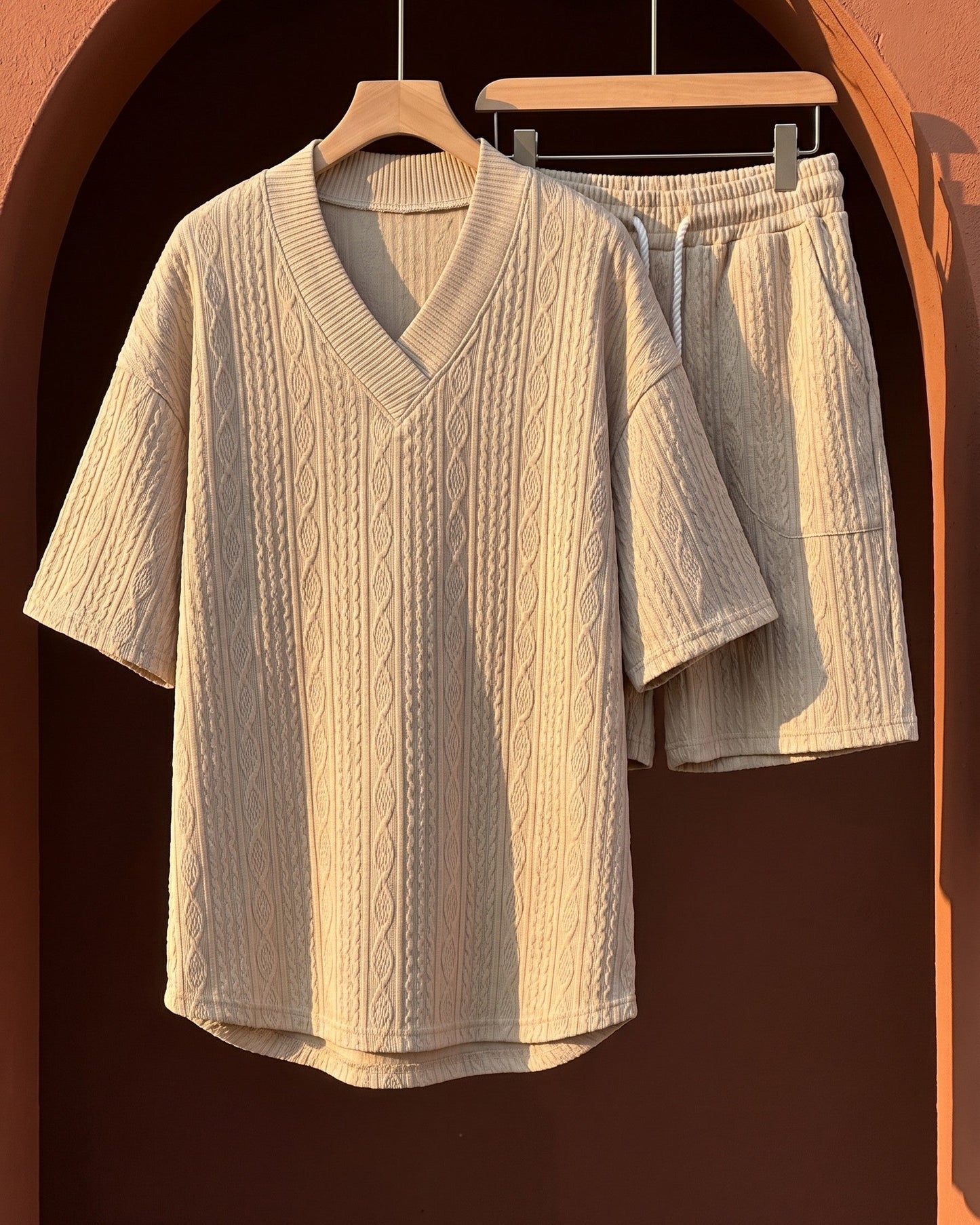 Virgilio Cable-Knit Matching Set