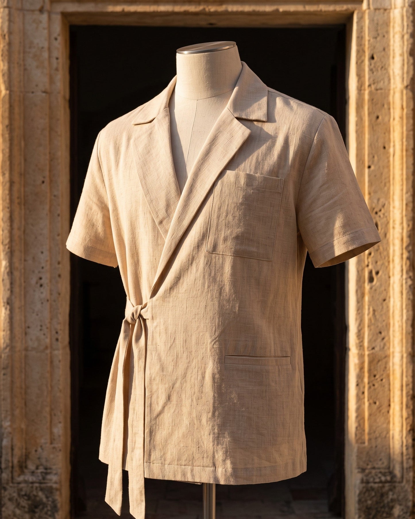 Massimo Linen Wrap Shirt
