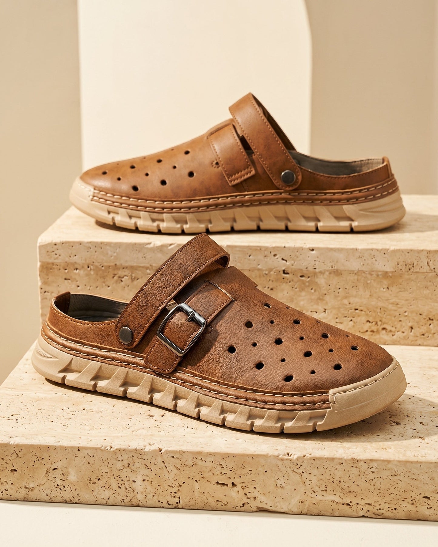 Javier Leather-Look Mule Clog
